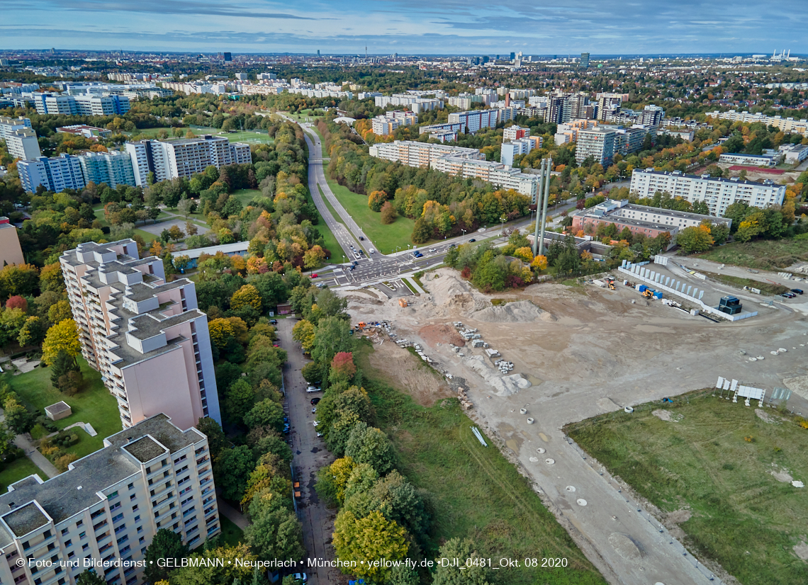 09.10.2020 - Baustelle Alexisqaurtier und Pandion Verde in Neuperlach